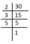 Factor tree for 30