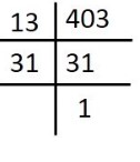 HCF of 403, 434, 465