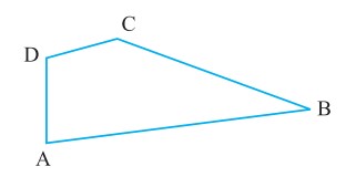 Quadrilateral ABCD with points A, B, C, D